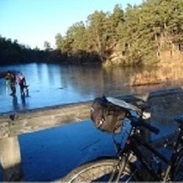 Self guided bike tour Stockholm Nacka nature reserve Sverige